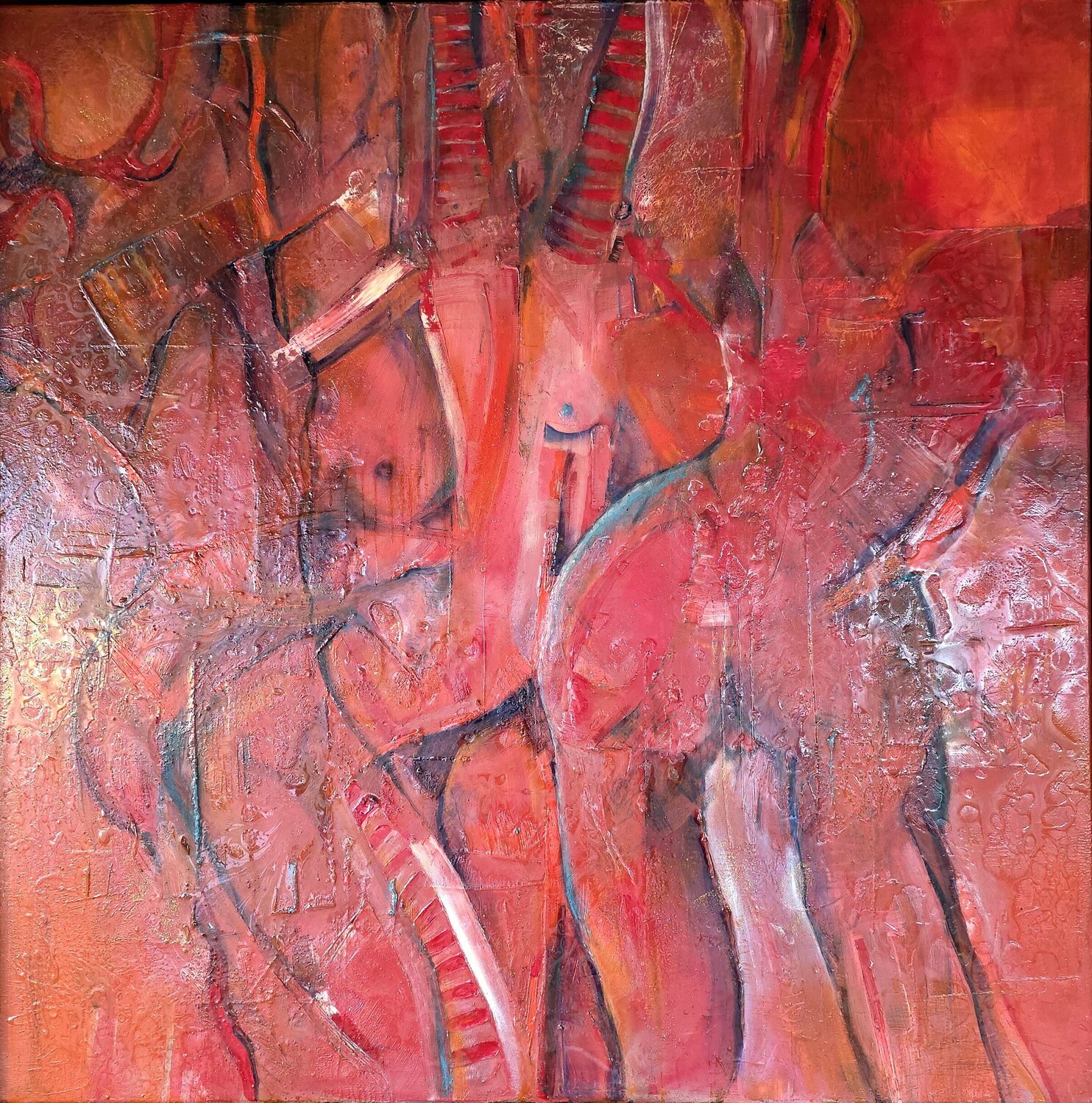 RAW DESIRE UNVEILED cyril CICHY Original painting for sale