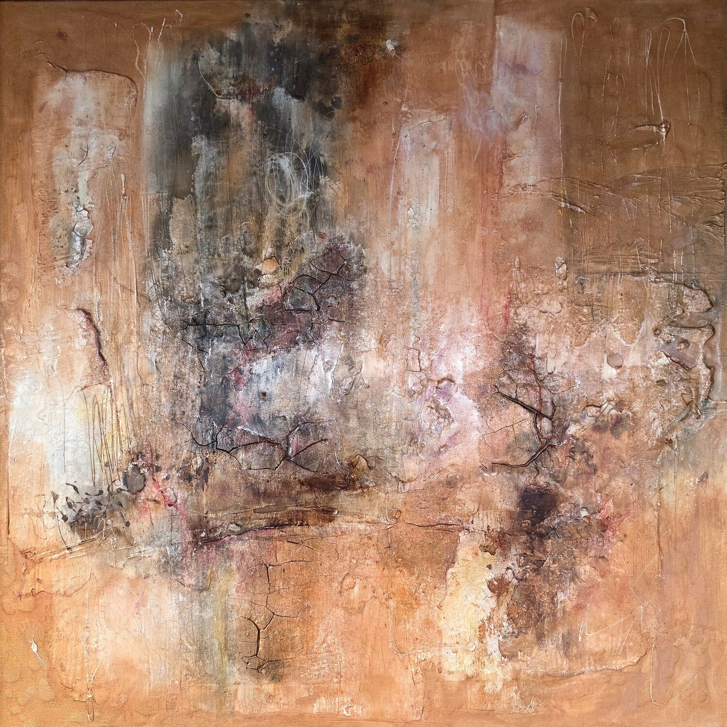 SCAR OF THE EARTH cyril CICHY Original painting for sale