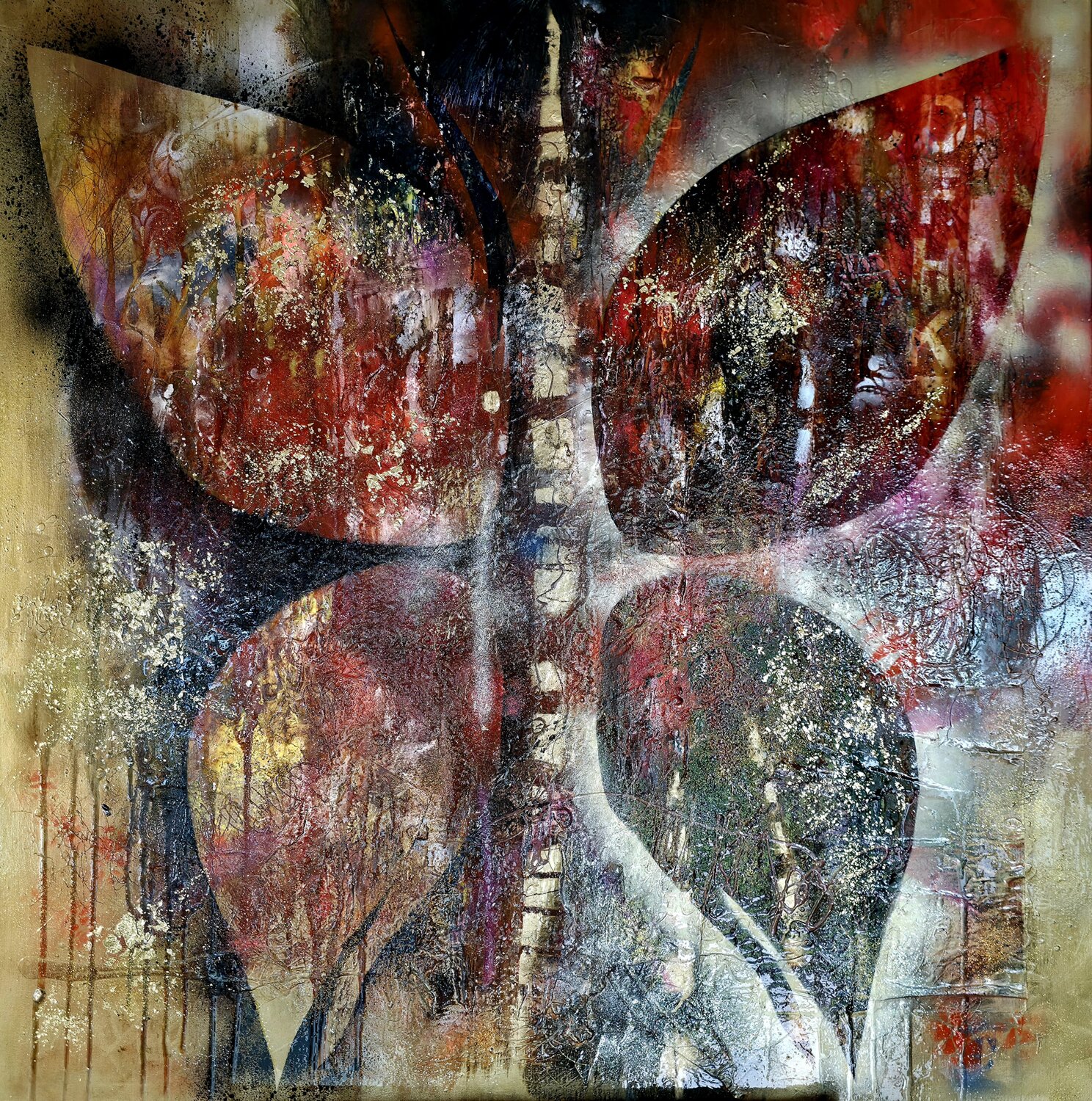 TEMPLE OF FOUR SOULS cyril CICHY Original painting for sale