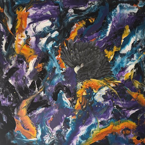 Beobachter im Strom IV by Anne Lilly Lippek, Painting for Sale on Select