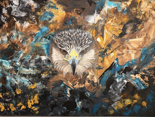 Im Auge des Stroms by Anne Lilly Lippek, Painting for Sale on Select