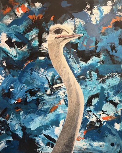 Stiller Beobachter II by Anne Lilly Lippek, Painting for Sale on Select