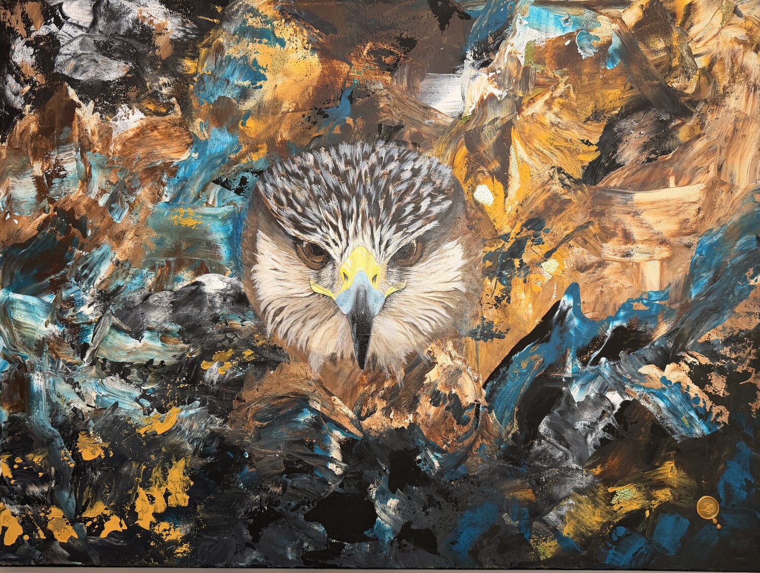 Im Auge des Stroms Anne Lilly Lippek Original painting for sale