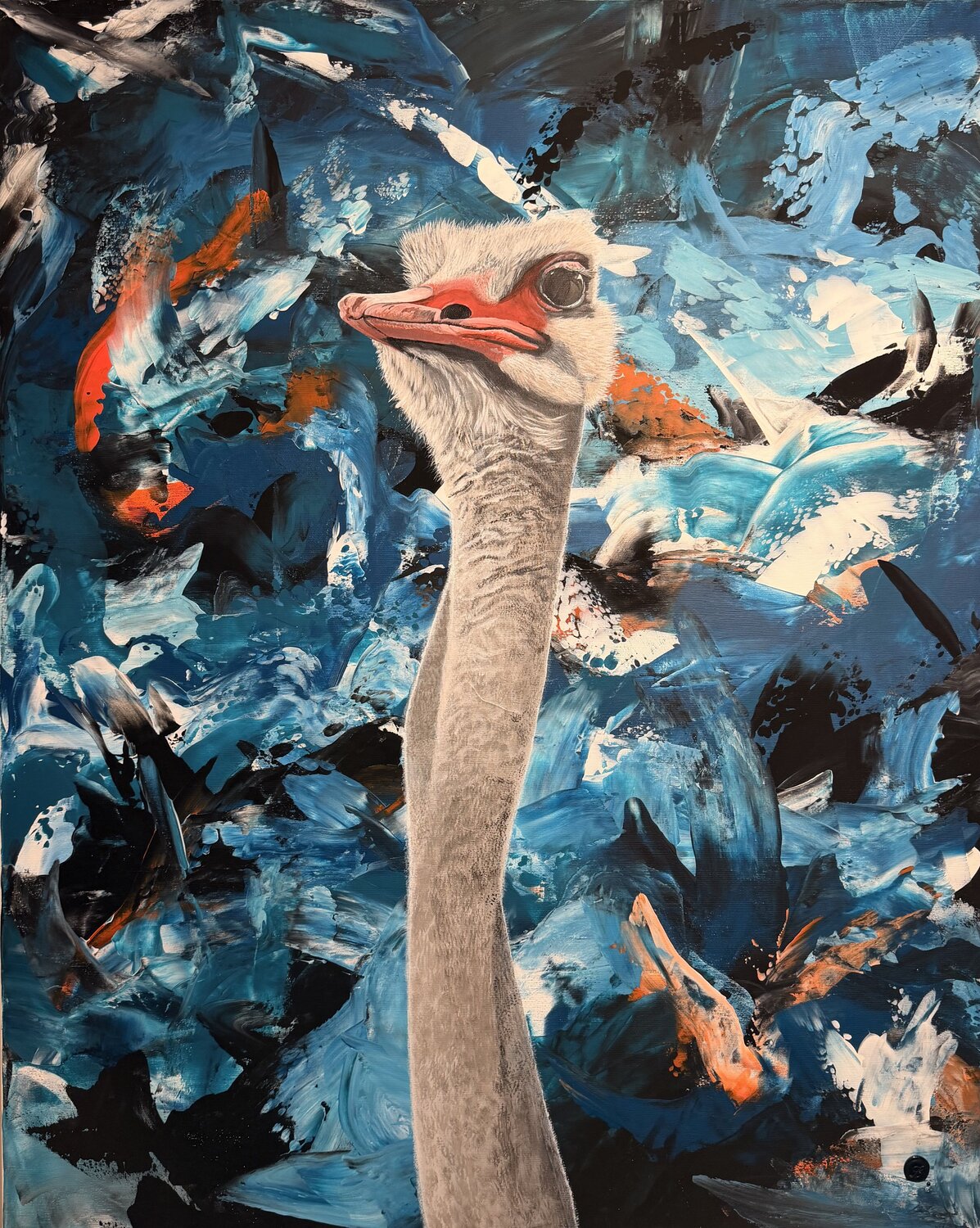 Stiller Beobachter III Anne Lilly Lippek Original painting for sale