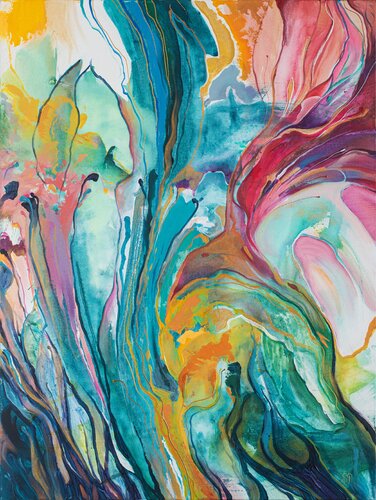Softly Unfolding by Natalia Shutiak, Painting for Sale on Select