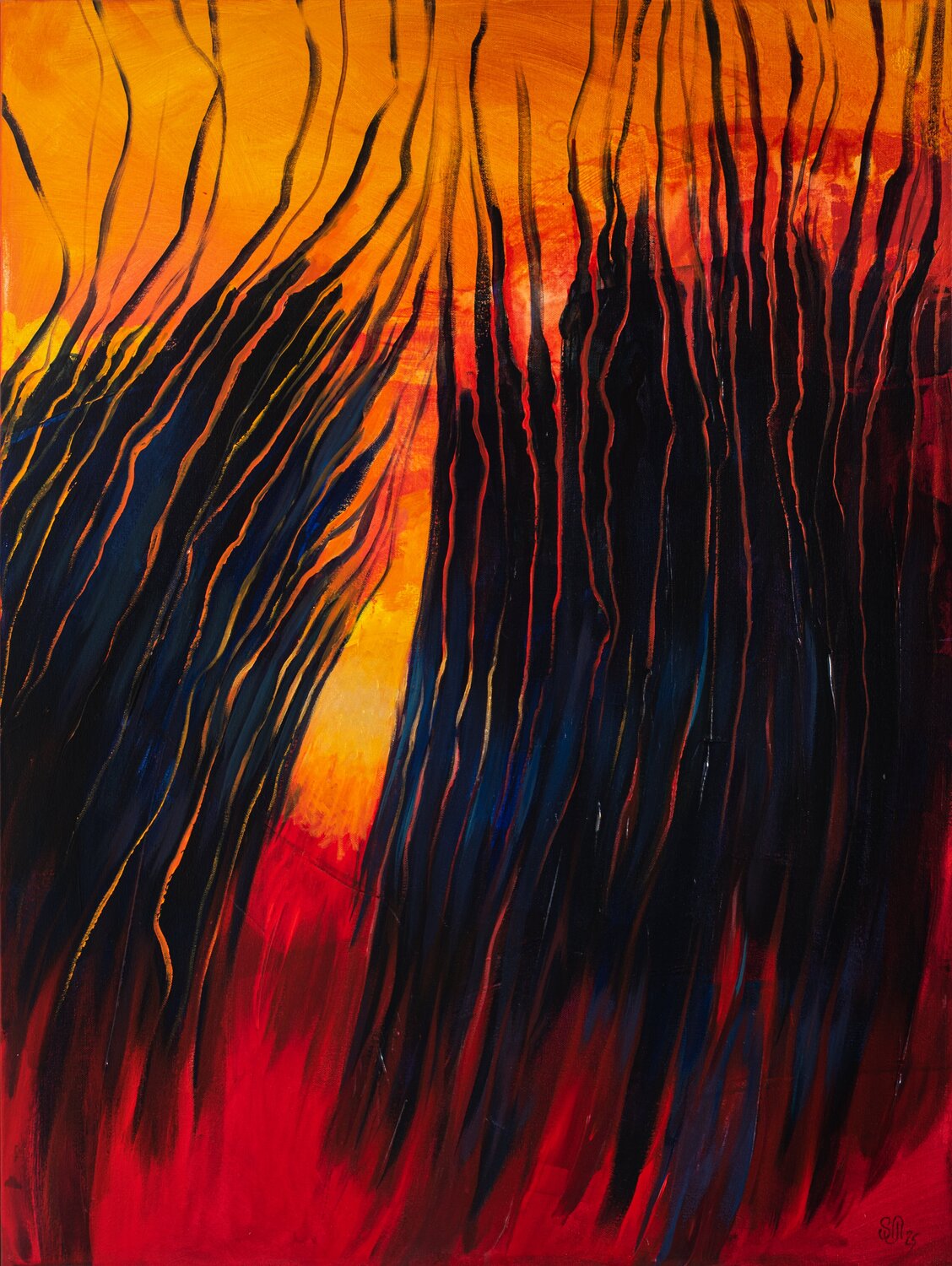 Through Fear Natalia Shutiak Original painting for sale