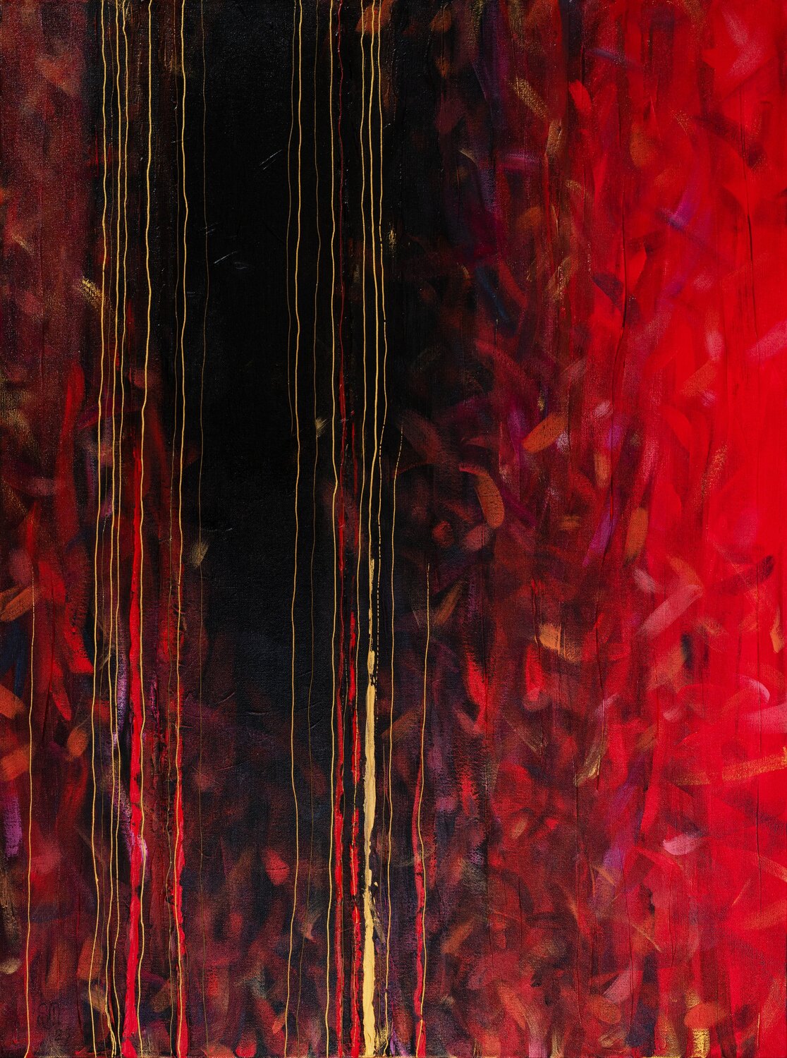 Behind the Curtain Natalia Shutiak Original painting for sale