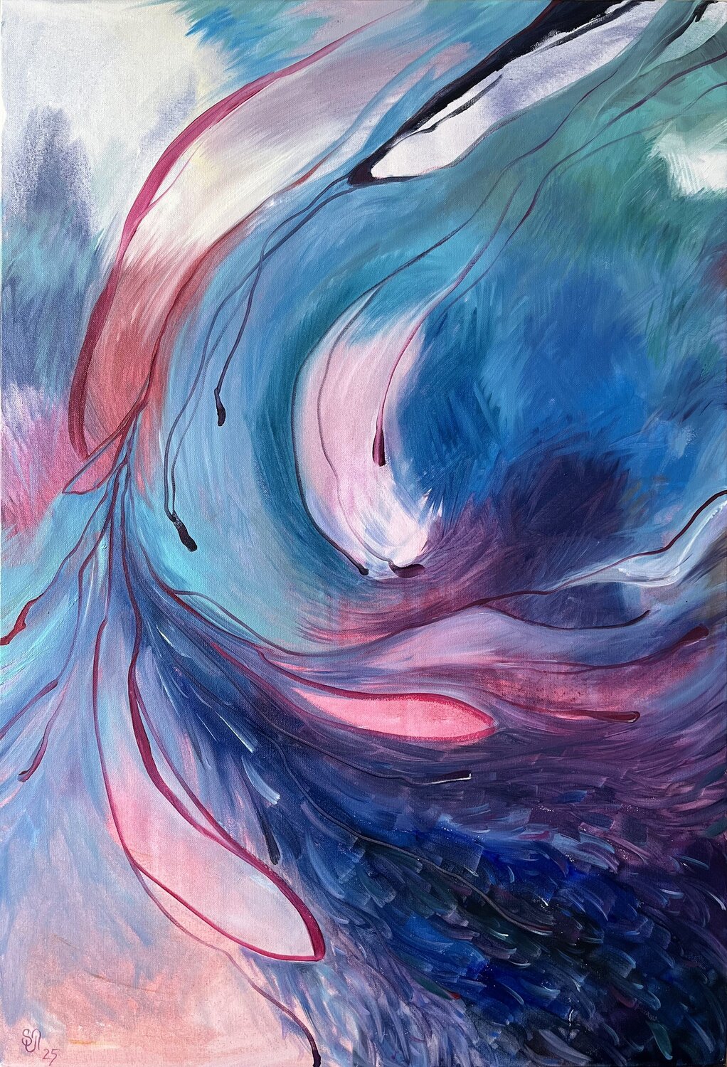 Deep Immersion Natalia Shutiak Original painting for sale