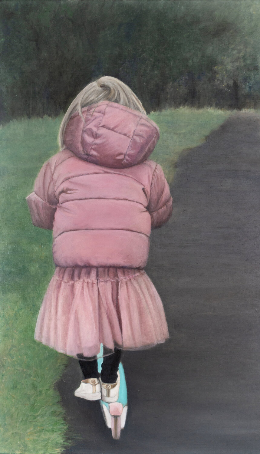 On the way to the future marjon van Boeckel Original painting for sale
