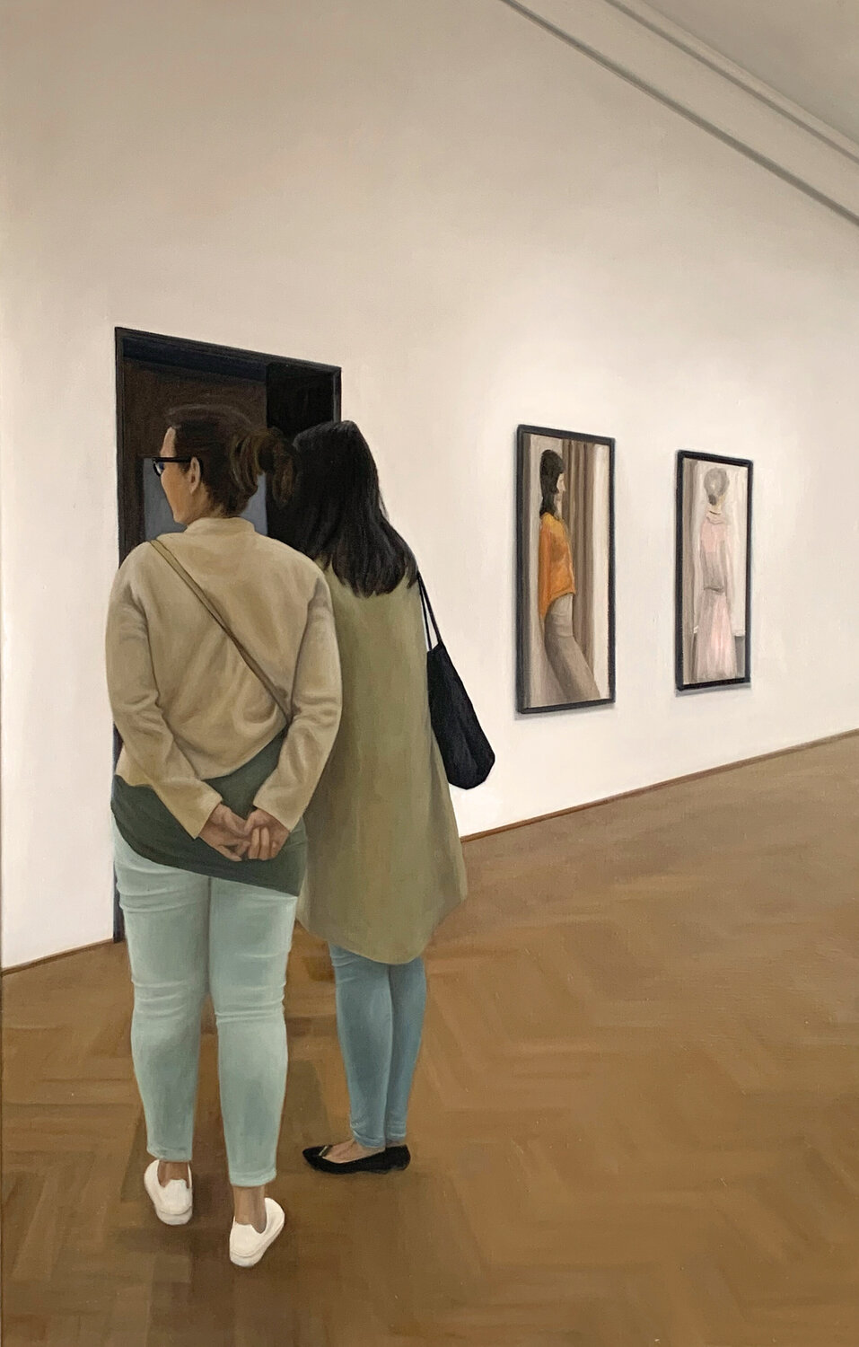 Inside the Museum marjon van Boeckel Original painting for sale