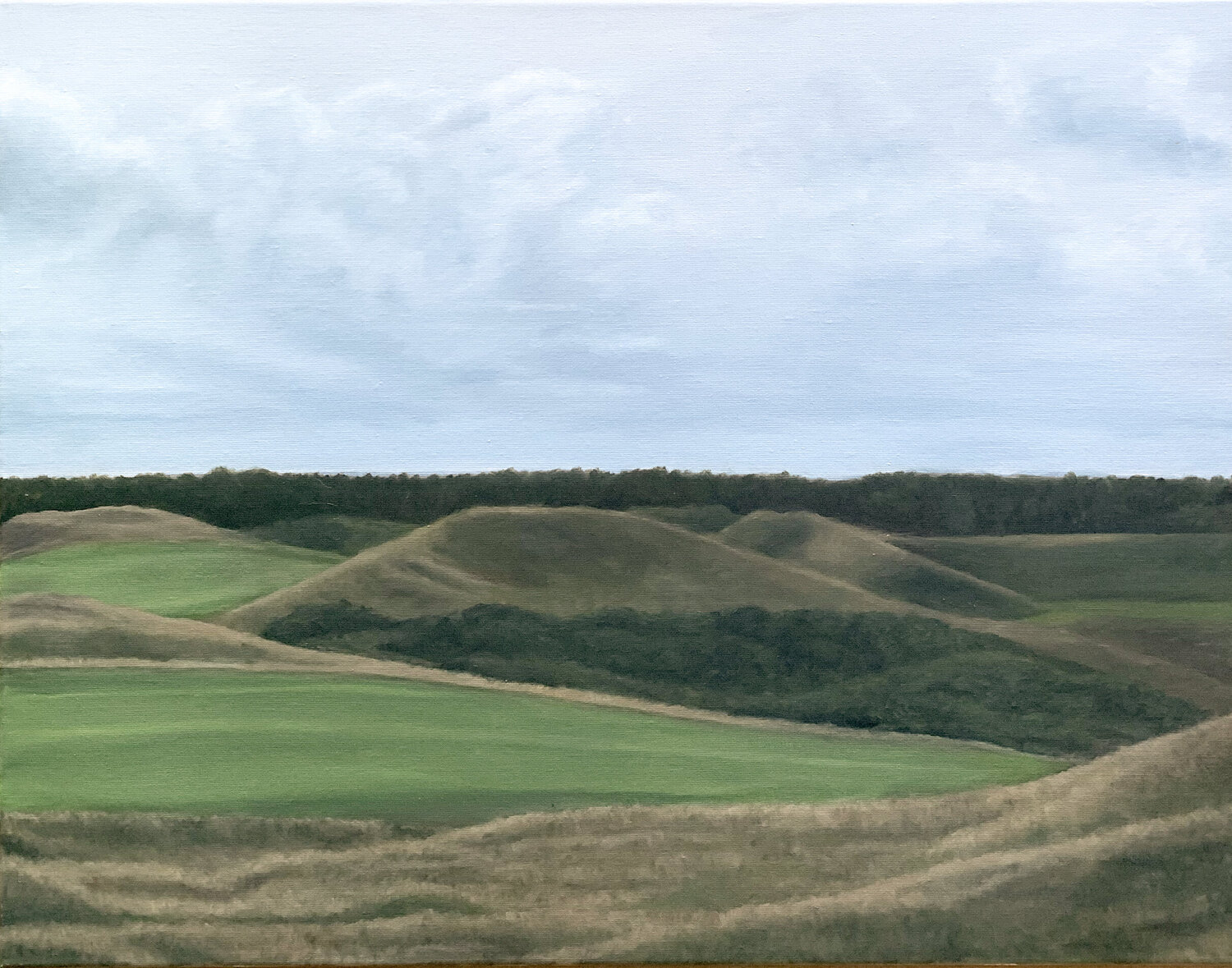 The Noordwijk Golfclub marjon van Boeckel Original painting for sale