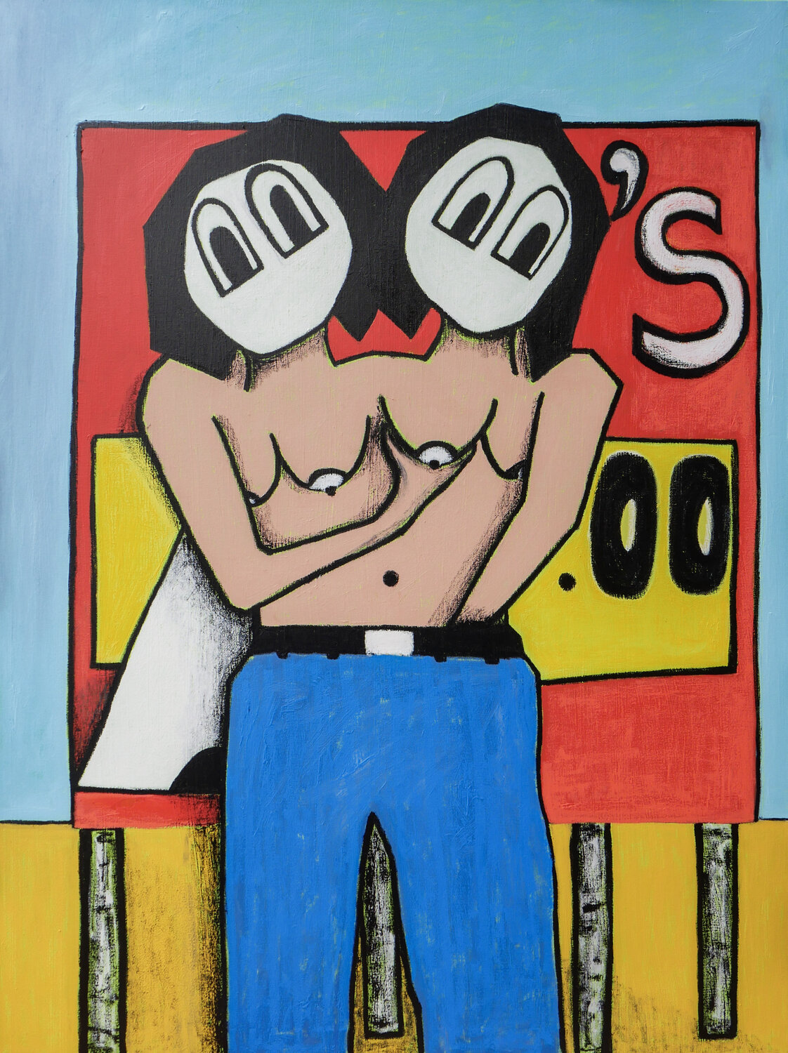 Me Not Them AJ Smith Original painting for sale