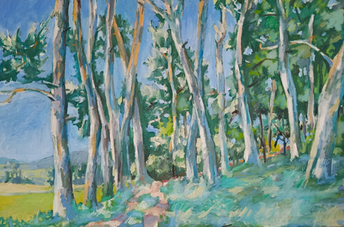 Waldrand am Buchberg by Florian Weiss, Painting for Sale on Select