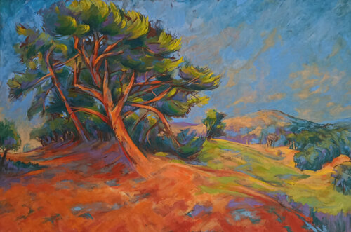 Alte Kiefer bei Rackendorf by Florian Weiss, Painting for Sale on Select