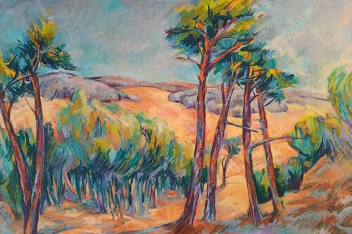 Rodung am unteren Katzenberg by Florian Weiss, Painting for Sale on Select