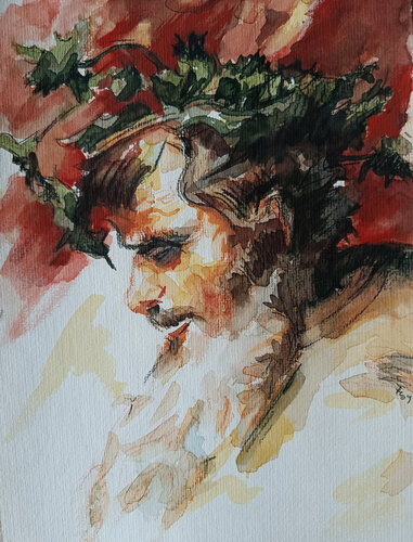 Das Erwachen des Bacchus by Florian Weiss, Painting for Sale on Select