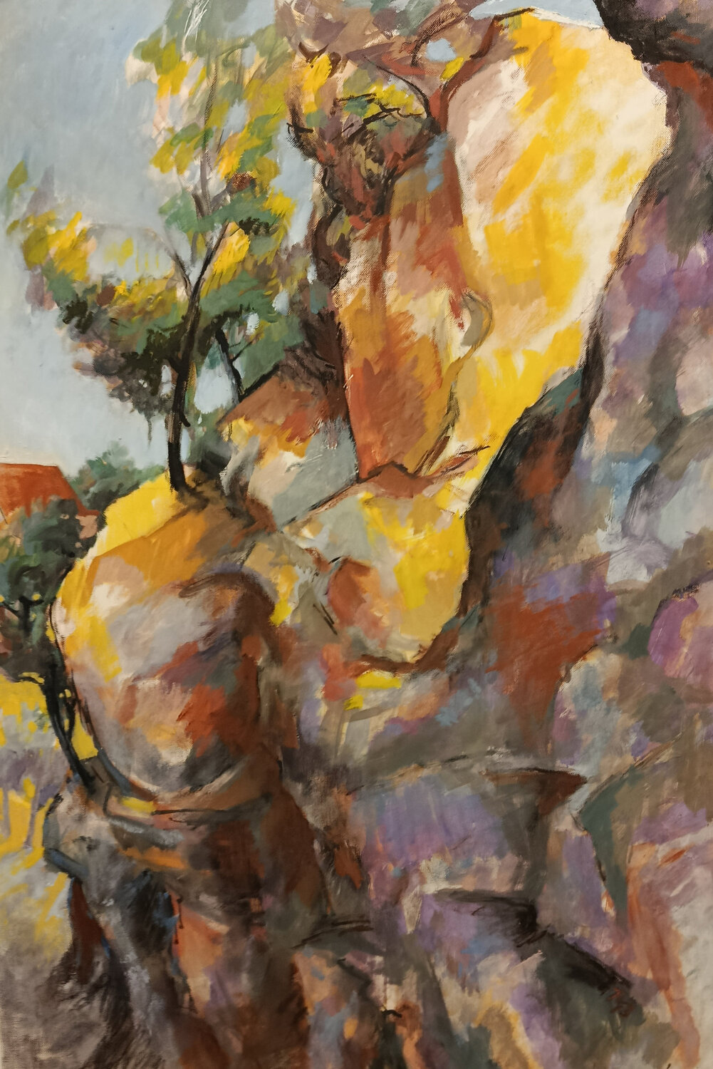 Aufgelassener Steinbruch bei Degerndorf Florian Weiss Original painting for sale