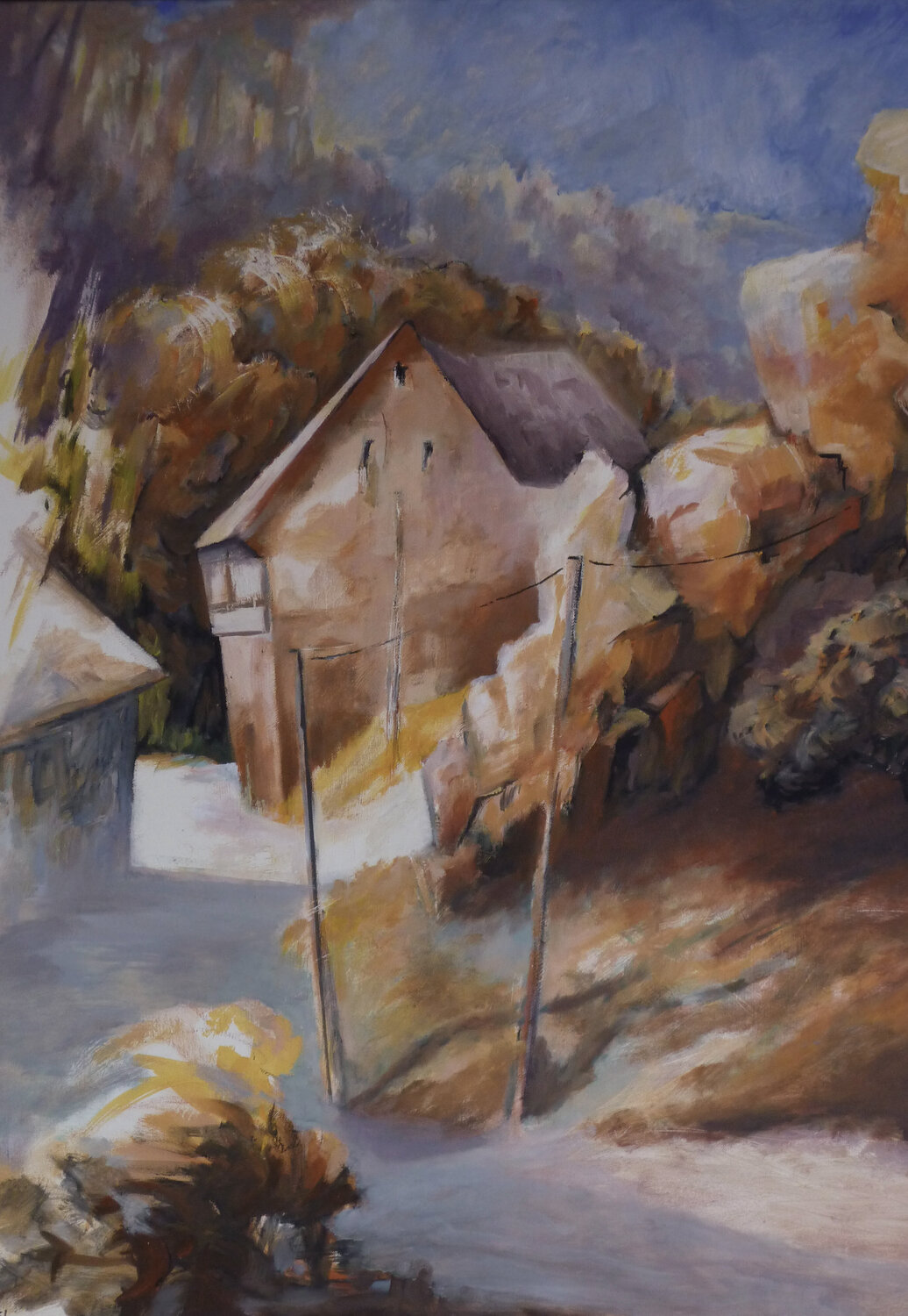 Die Mühle in Eggenthal Florian Weiss Original painting for sale