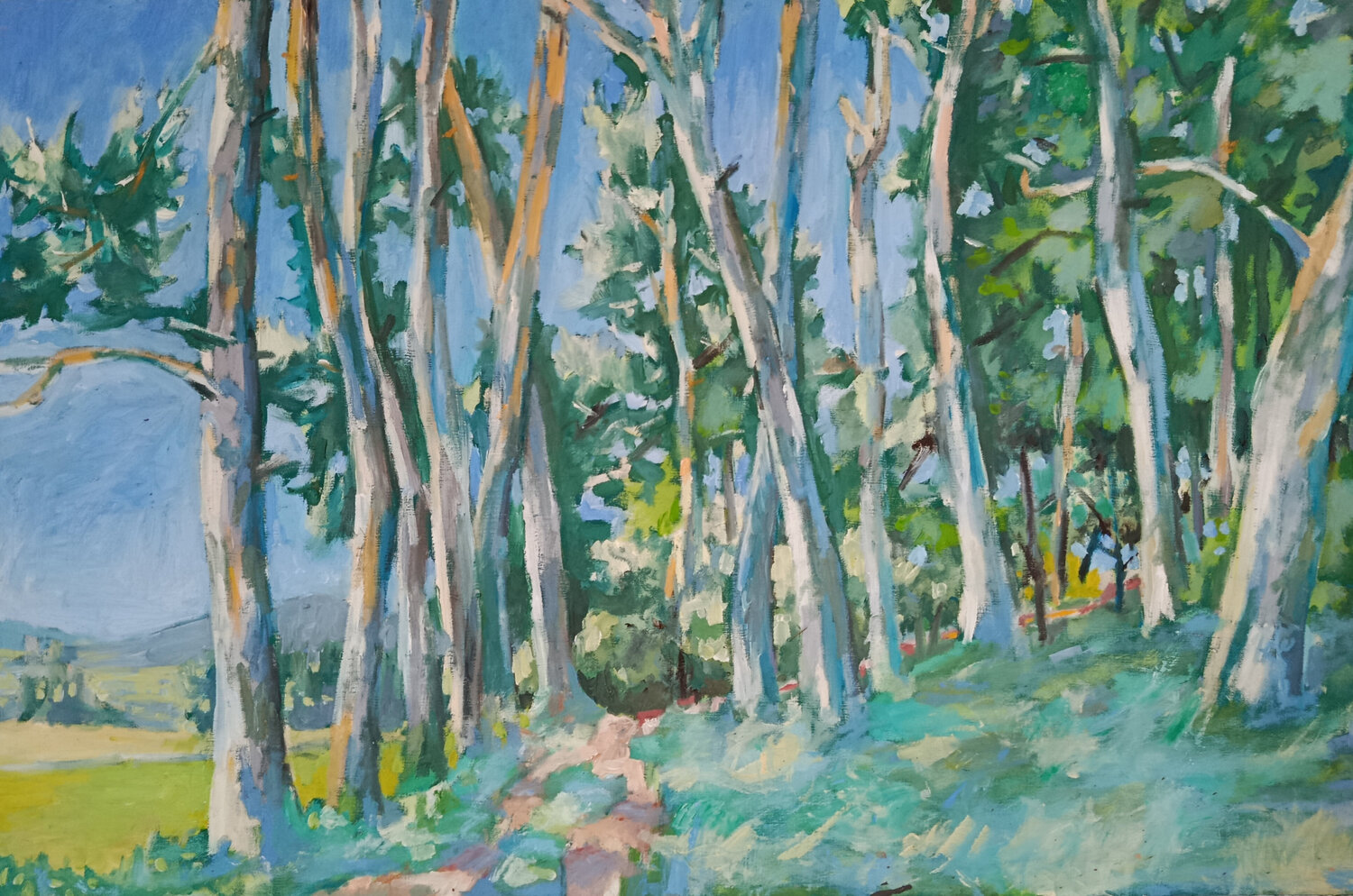 Waldrand am Buchberg Florian Weiss Original painting for sale