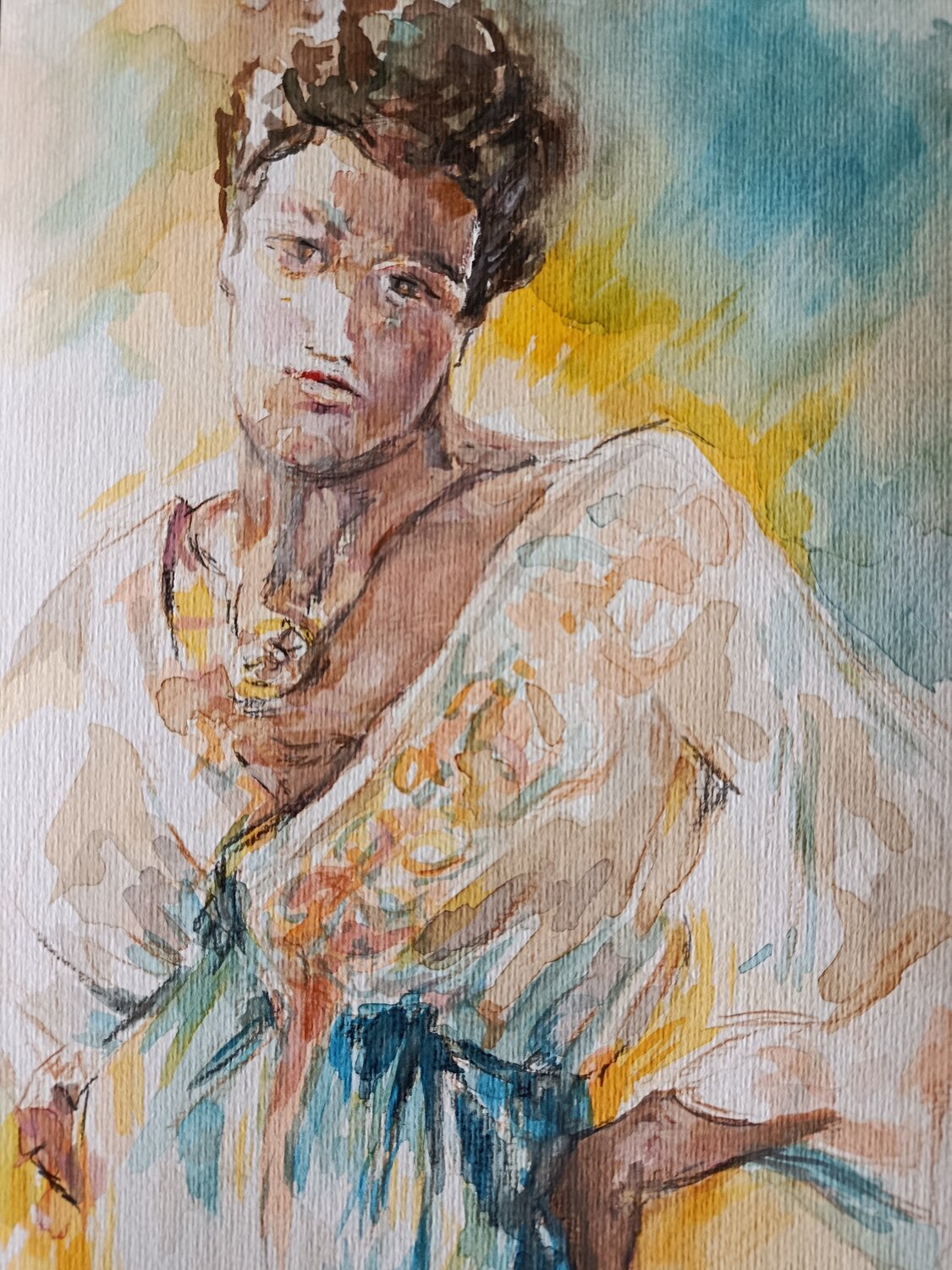 Die erzürnte Ehefrau Florian Weiss Original painting for sale