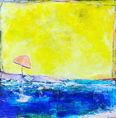 Sunlit Haven by Ellie Lasthiotaki, Painting for Sale on Select