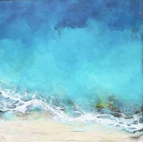 Whispering Shore by Ellie Lasthiotaki, Painting for Sale on Select