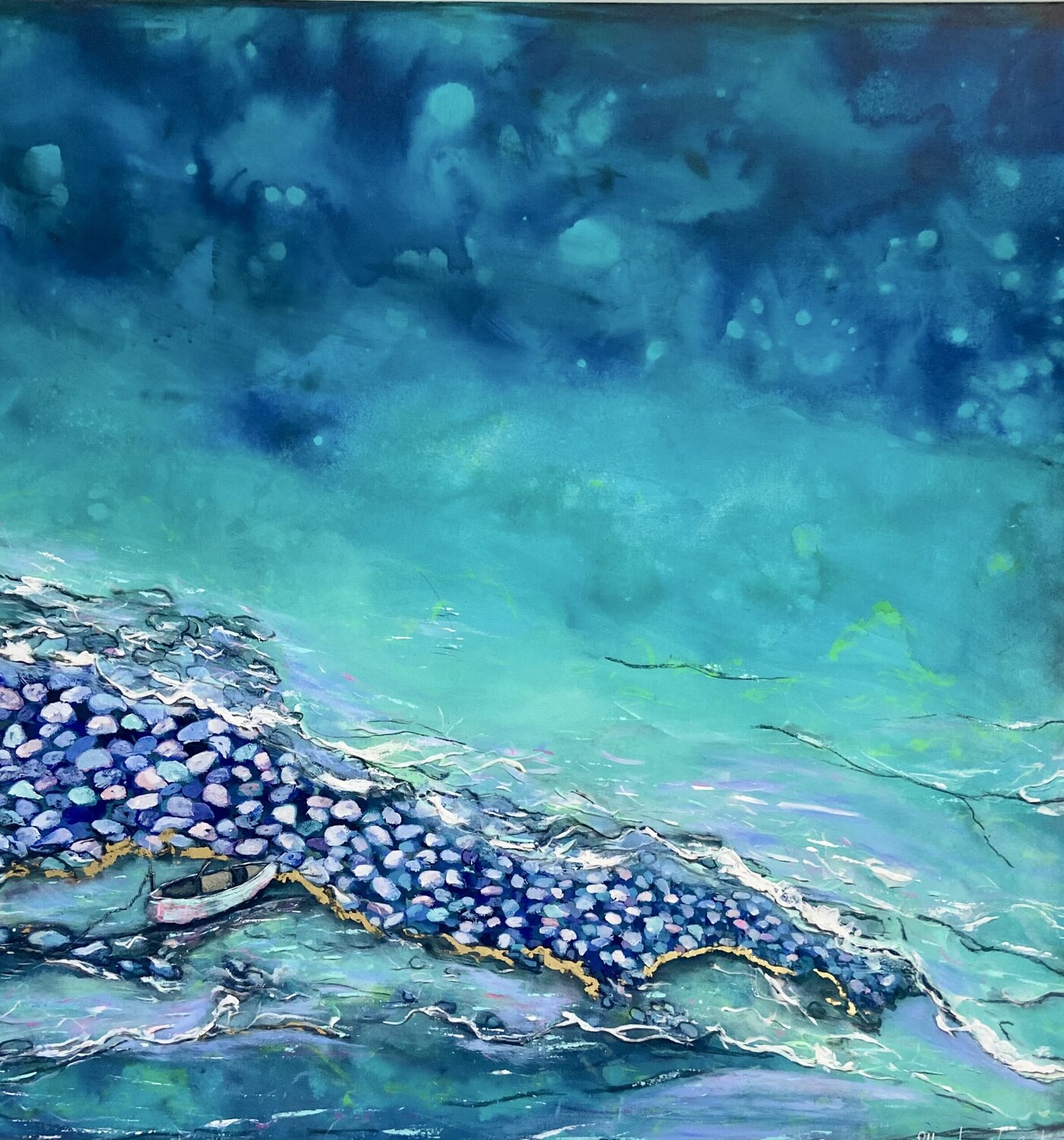 Coastal Refuge Ellie Lasthiotaki Original painting for sale