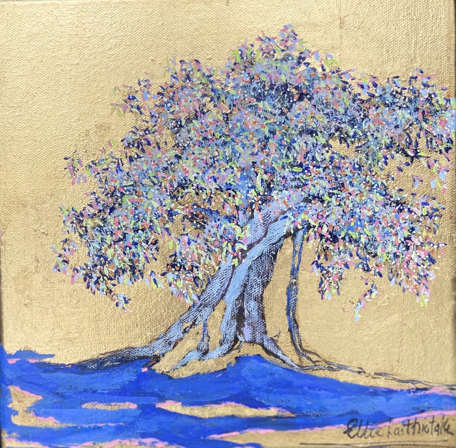 Growing old in elegance Ellie Lasthiotaki Original painting for sale