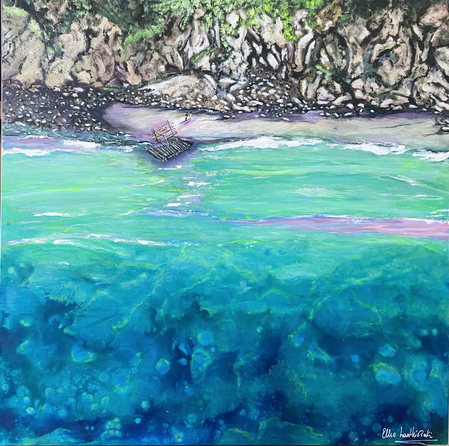 Held by what is gone Ellie Lasthiotaki Original painting for sale