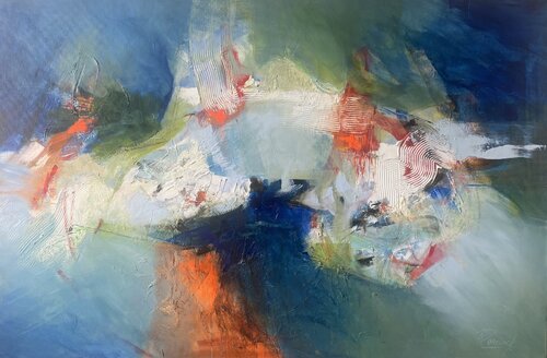 Donde el azul arde by Mariana Pereira, Painting for Sale on Select