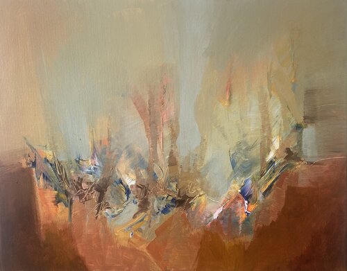 Lo que late abajo by Mariana Pereira, Painting for Sale on Select