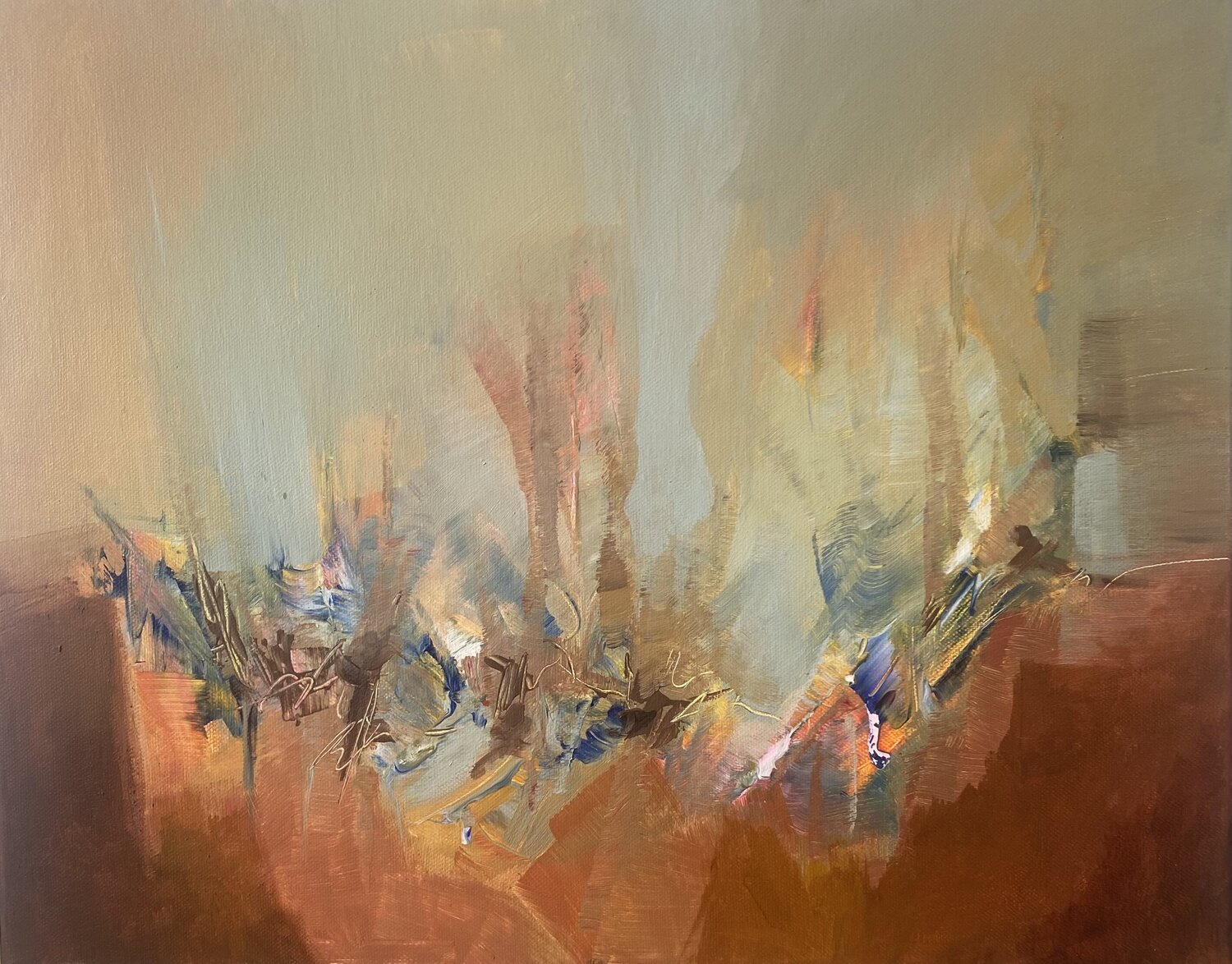 Lo que late abajo Mariana Pereira Original painting for sale