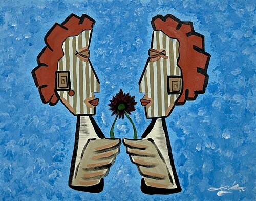 “Infinite, For now” (Petals to Dust collection) by Liban Finser, Painting for Sale on Select