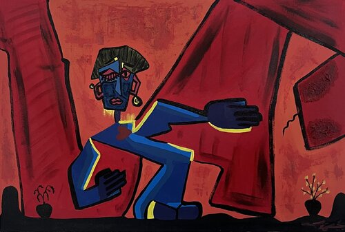 Truth Or Dare ( Petals to Dust Collection) by Liban Finser, Painting for Sale on Select