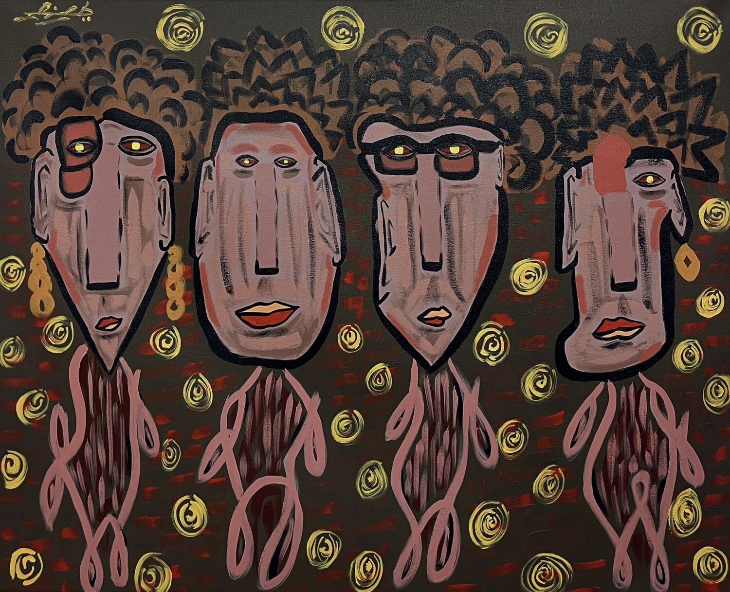 “ENERGY SPECTRUM” (Vivid Blueprint Collection) Liban Finser Original painting for sale