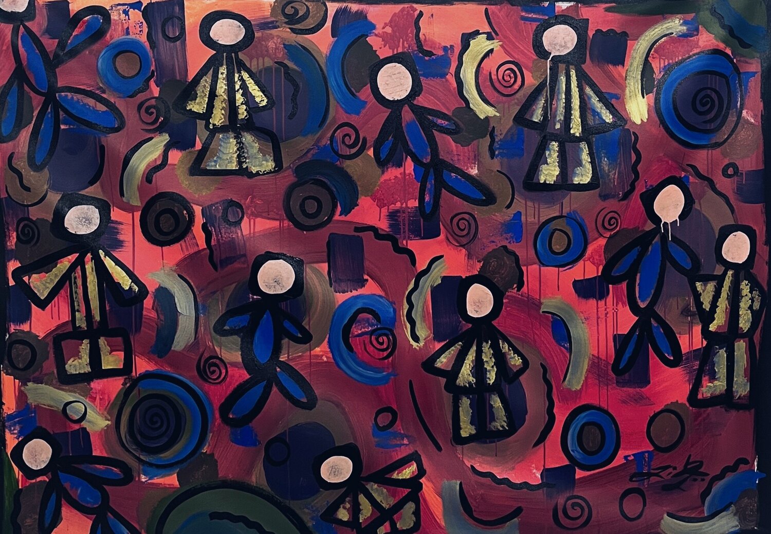 “Melt with me” - Emotion Series Liban Finser Original painting for sale