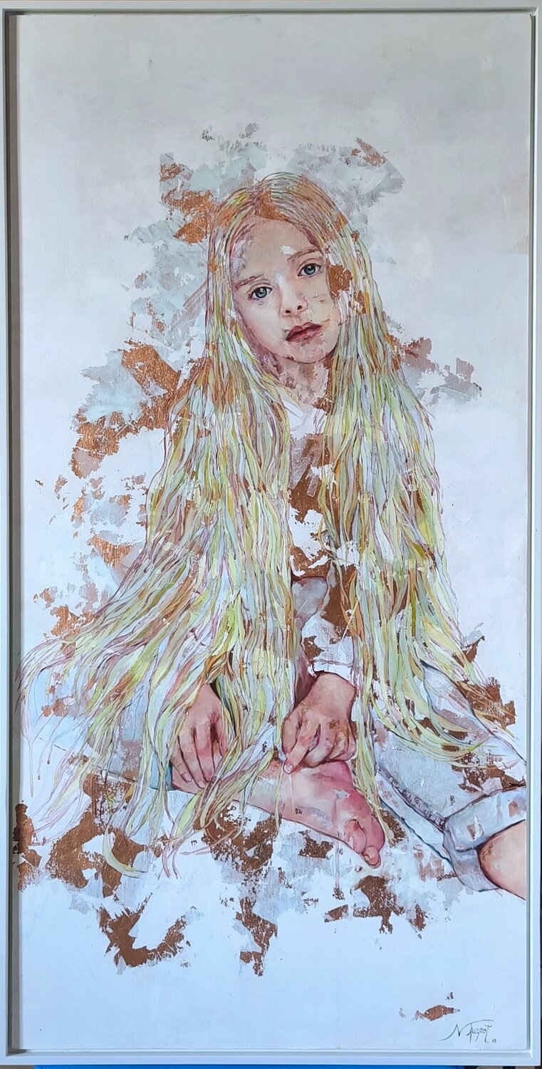 Azul 3 Nathalie Peyrot Original painting for sale