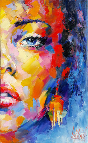 Women's secret by Viktoria Lapteva, Painting for Sale on Select