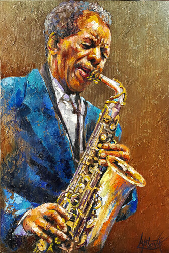 Jazz improvisation by Viktoria Lapteva, Painting for Sale on Select