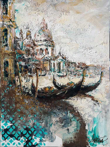 Melody of the Grand Canal by Viktoria Lapteva, Painting for Sale on Select