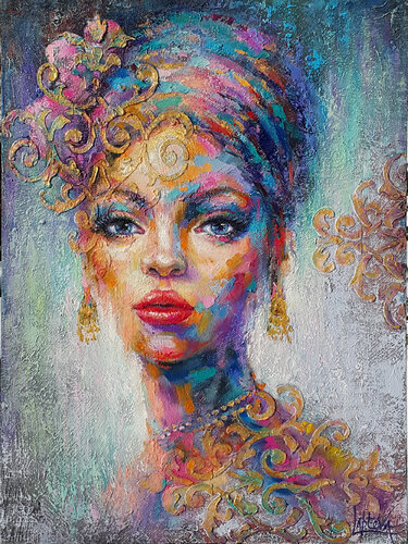 Echo of a Forgotten Waltz by Viktoria Lapteva, Painting for Sale on Select