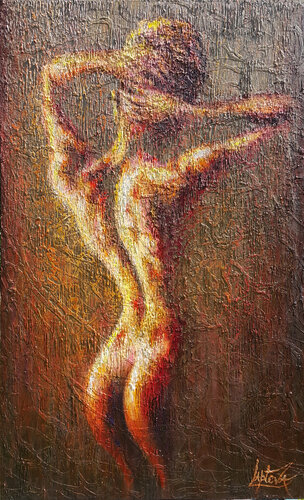 Dance of Light and Shadow by Viktoria Lapteva, Painting for Sale on Select