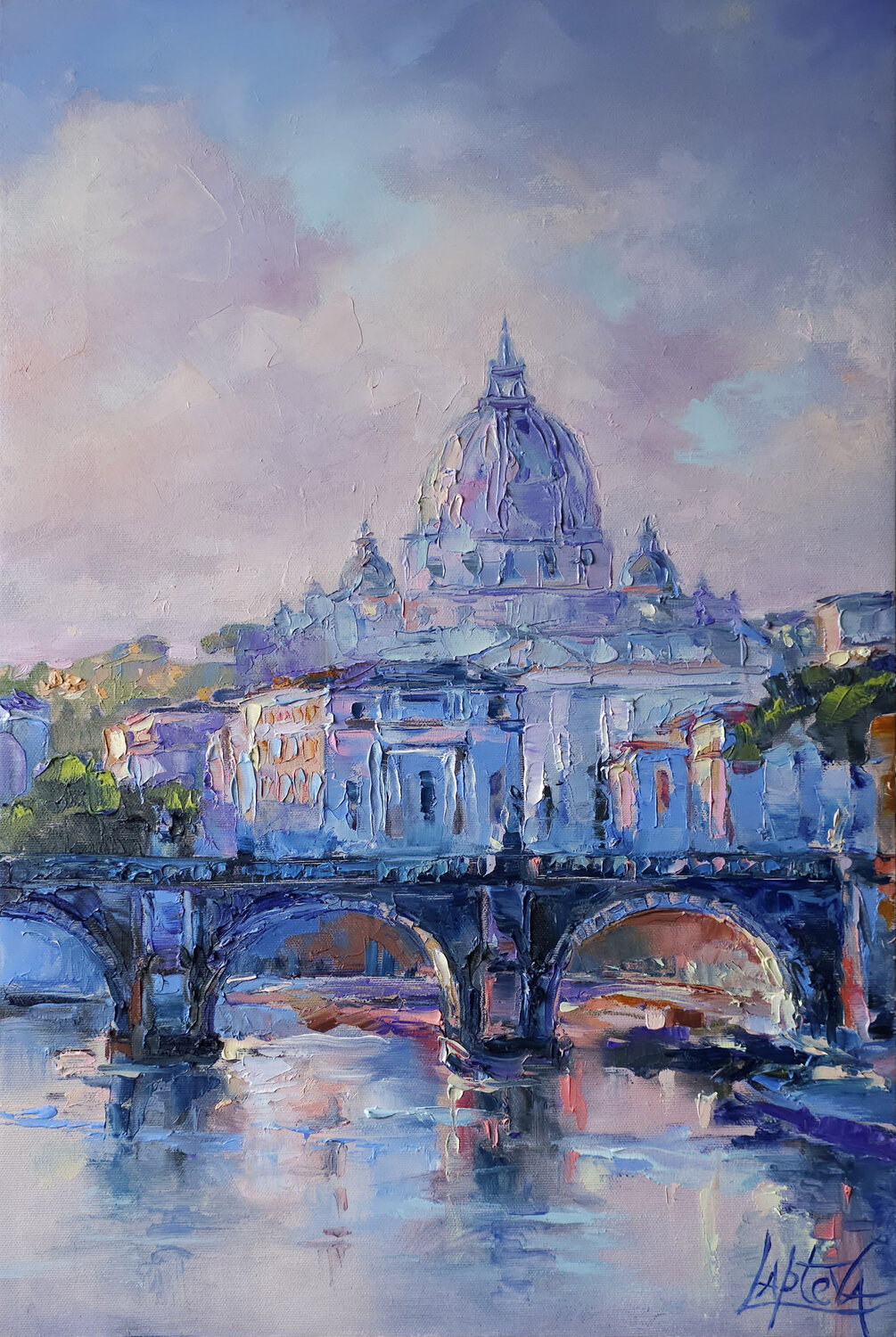 Rome Evening Viktoria Lapteva Original painting for sale
