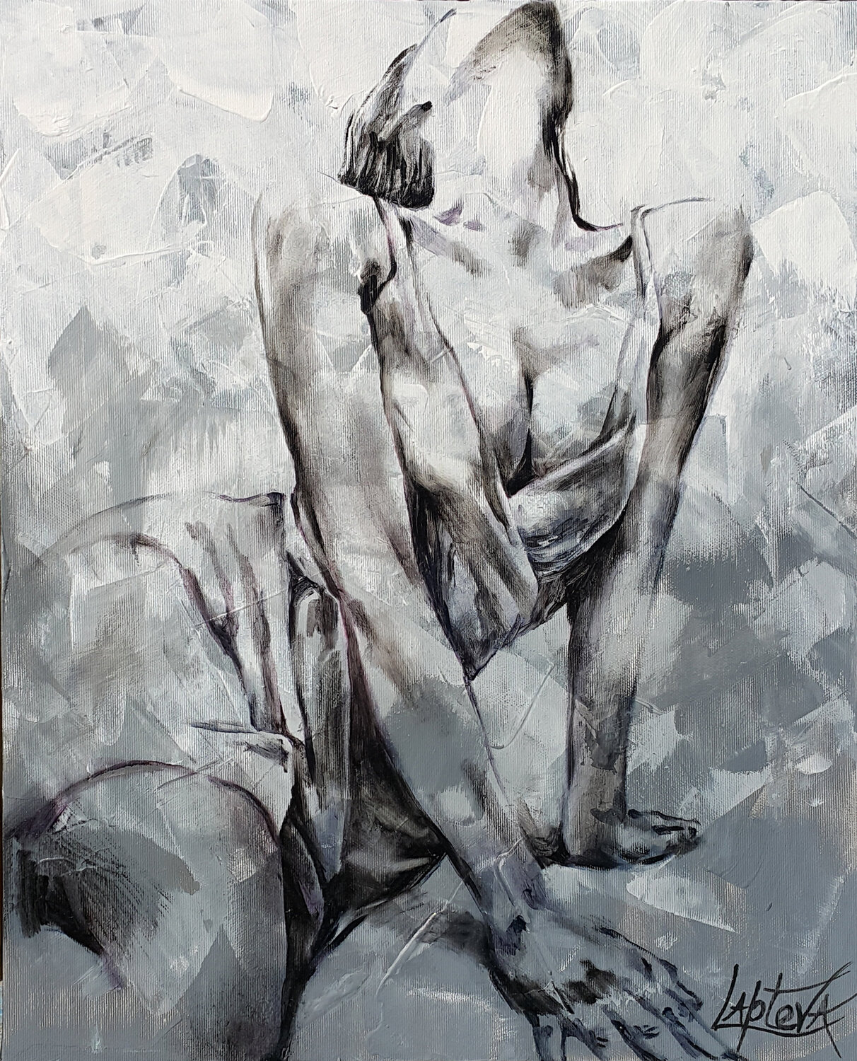 Strength and grace Viktoria Lapteva Original painting for sale