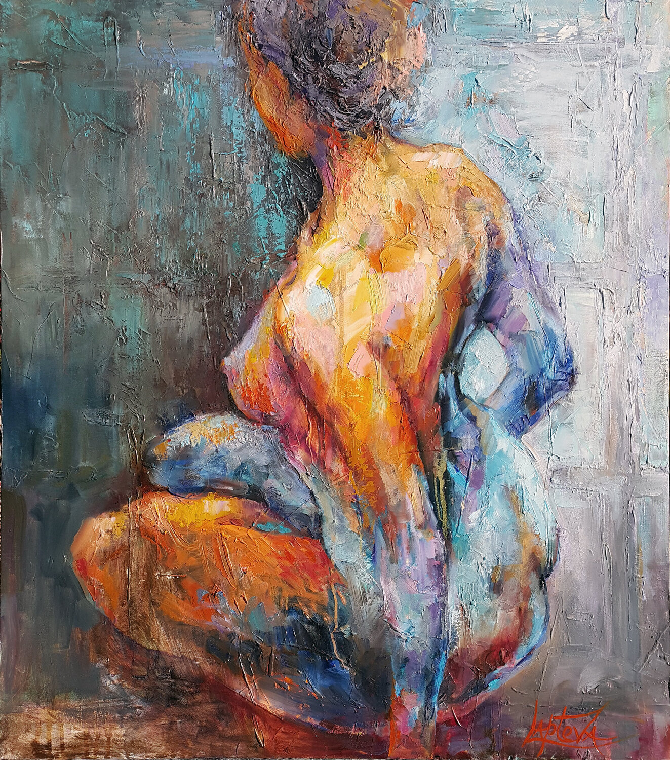 Between Light and Shadow Viktoria Lapteva Original painting for sale