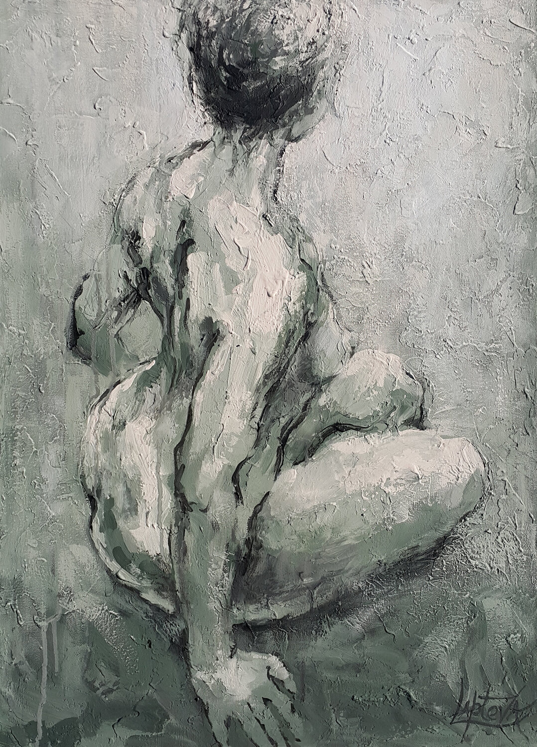 Listening to Silence Viktoria Lapteva Original painting for sale
