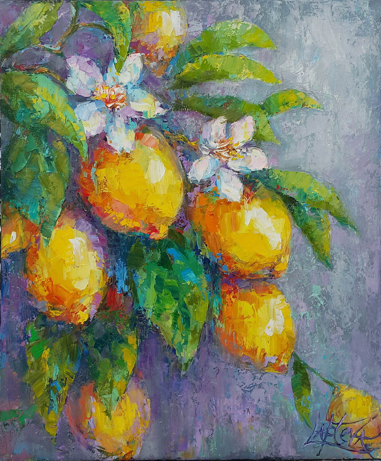 Lemons Viktoria Lapteva Original painting for sale