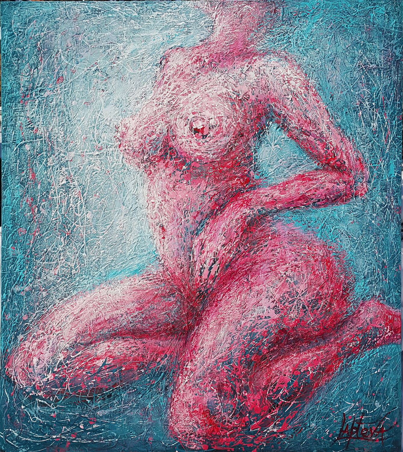 Intertwining of Elements Viktoria Lapteva Original painting for sale