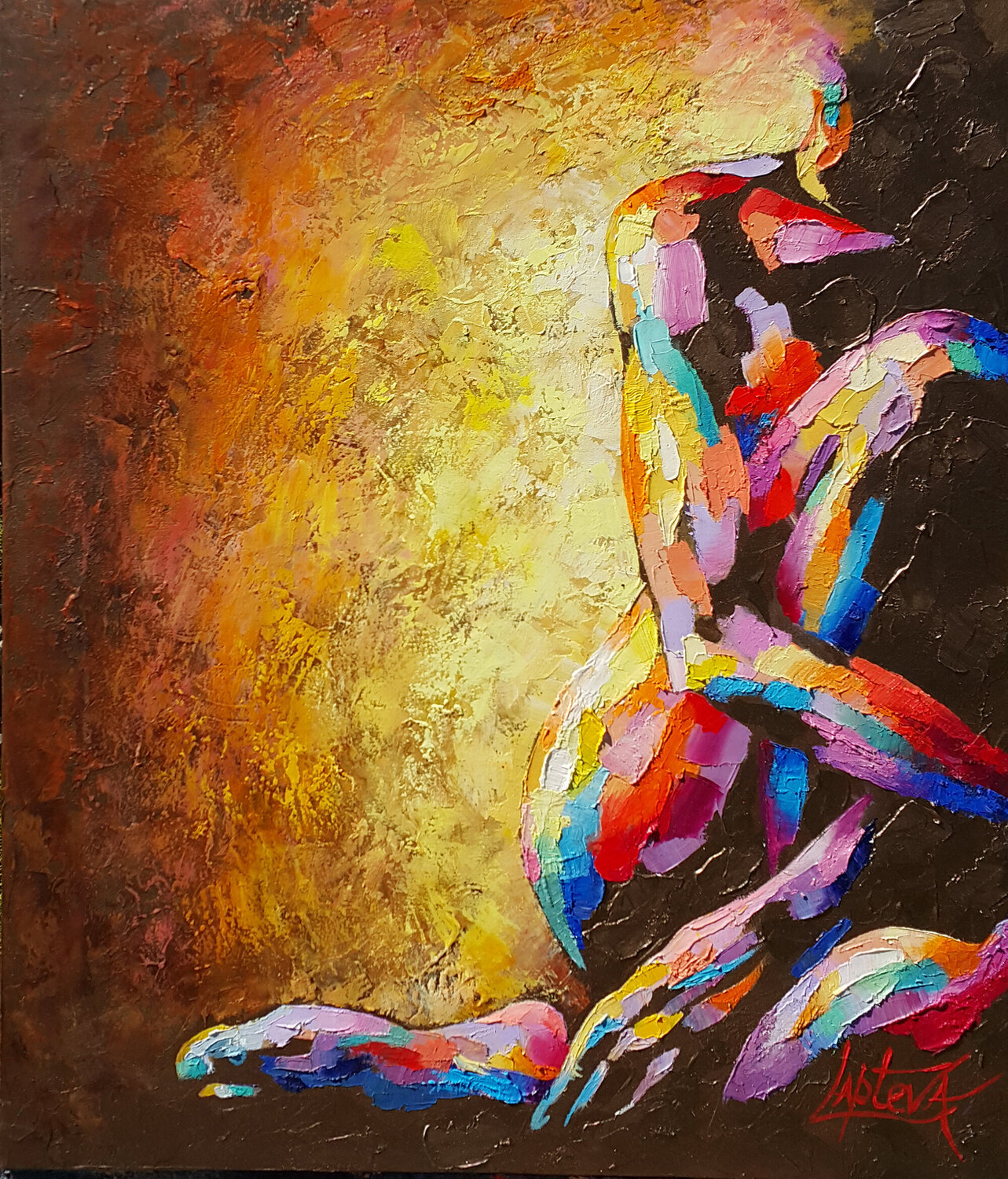 My Other Half Viktoria Lapteva Original painting for sale