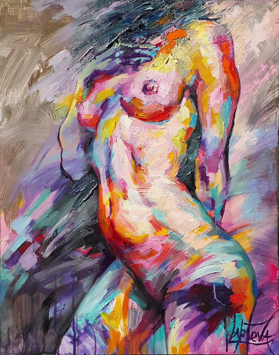 Flame Within Viktoria Lapteva Original painting for sale